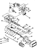 Motor and ice container