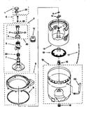 Agitator, basket and tub