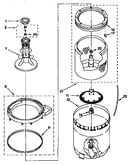Agitator, basket and tub