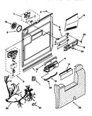 Door and latch