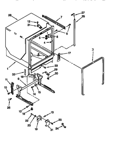 Tub and frame