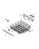 Upper rack and track