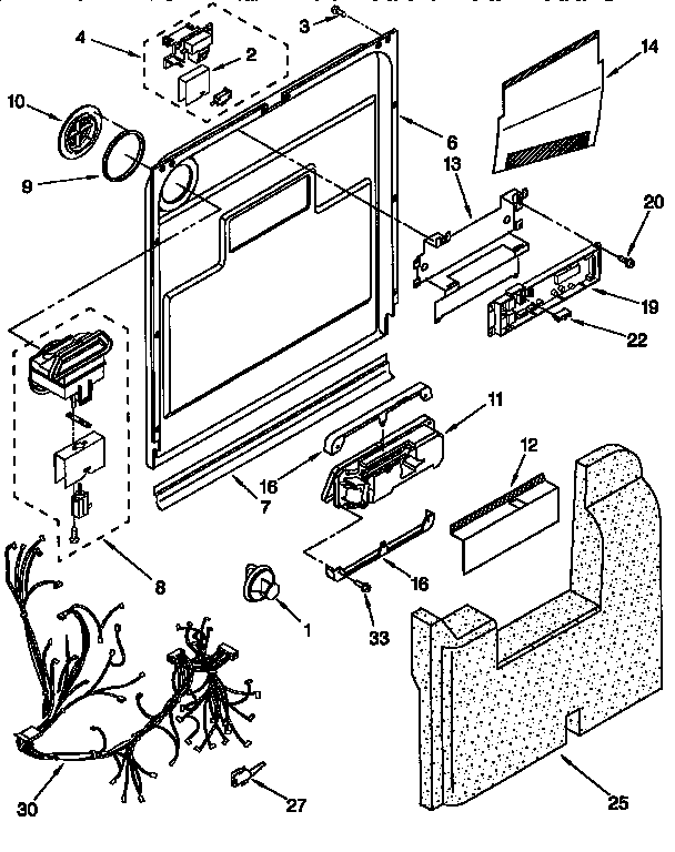 Door and latch