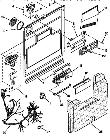 Door and latch