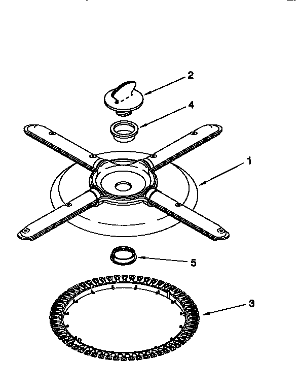 Lower washarm and strainer