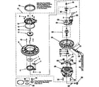 KitchenAid KUDM24SEBL2 pump and motor diagram