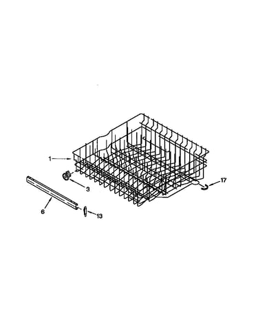 Upper rack and track