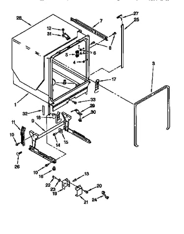 Tub and frame