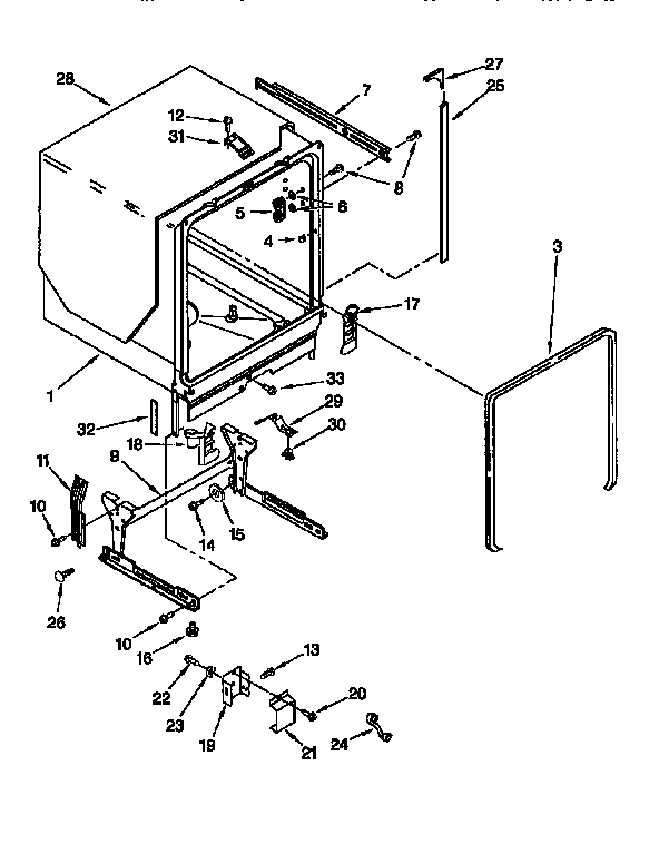 TUB AND FRAME