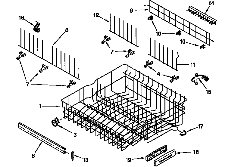 UPPER RACK AND TRACK