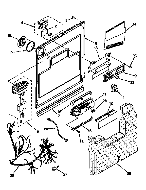 DOOR AND LATCH