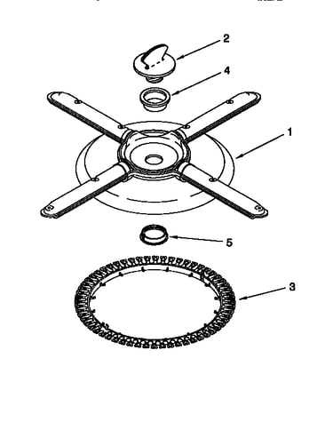 Lower washarm and strainer
