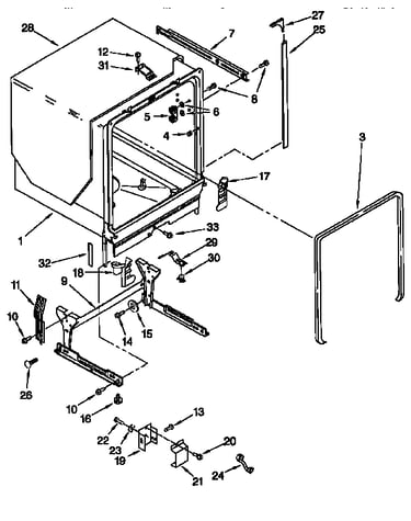 Tub and frame