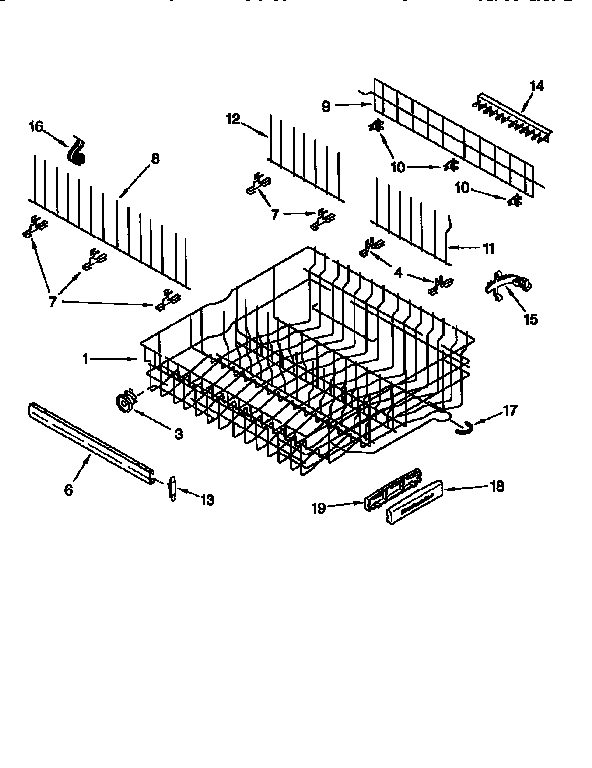 UPPER RACK AND TRACK