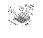 KitchenAid KUDS24SEBS0 upper rack and track diagram