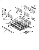 Upper rack and track