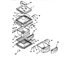 KitchenAid KSRP22KFWH00 refrigerator shelf diagram