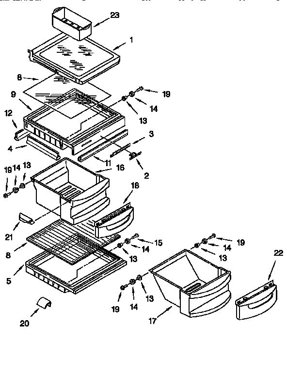 Refrigerator shelf
