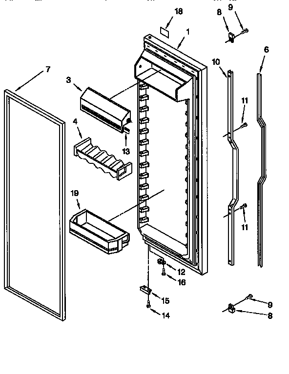 Refrigerator door