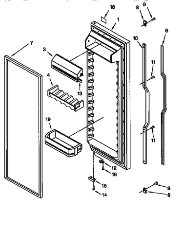 Refrigerator door