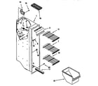 KitchenAid KSRP22KFAL00 freezer liner diagram