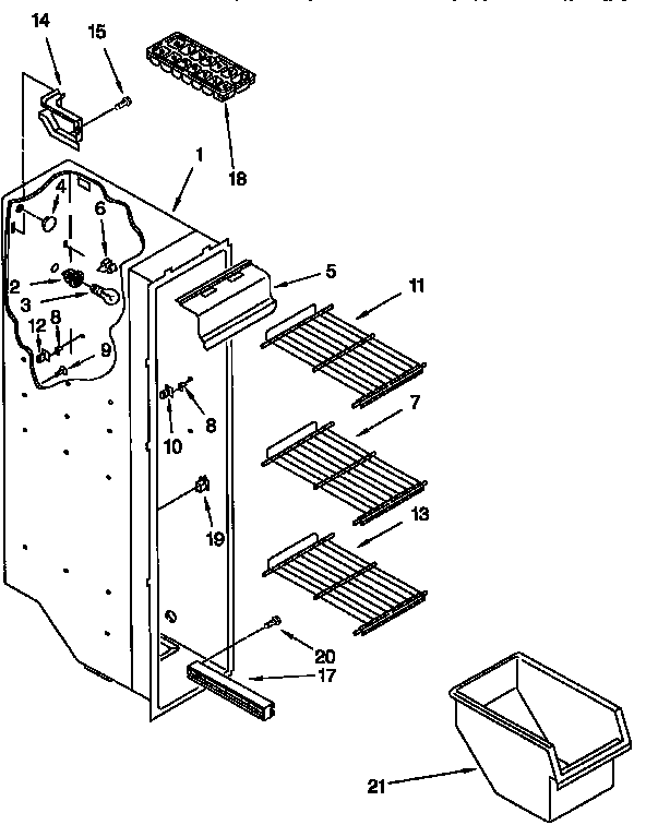 Freezer liner