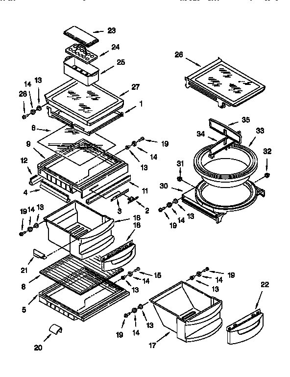 Refrigerator shelf