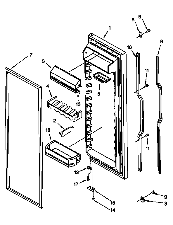 Refrigerator door