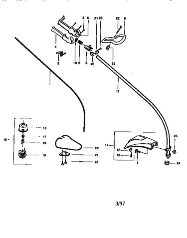 Drive shaft and cutter head assembly
