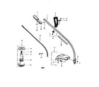 Craftsman 358798230 drive shaft and cutting head diagram