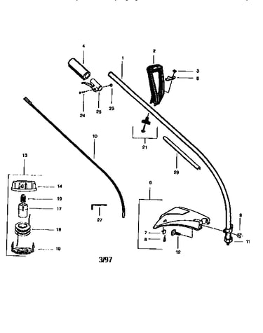 Drive shaft and cutting head