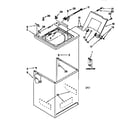 Kenmore 11027812691 top and cabinet diagram