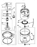 Agitator, basket and tub