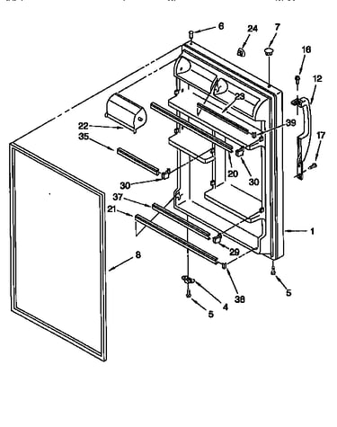 Refrigerator door