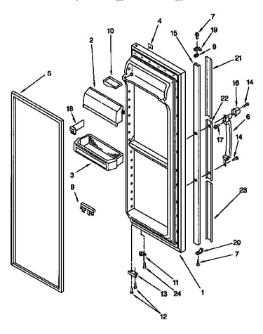 Refrigerator door