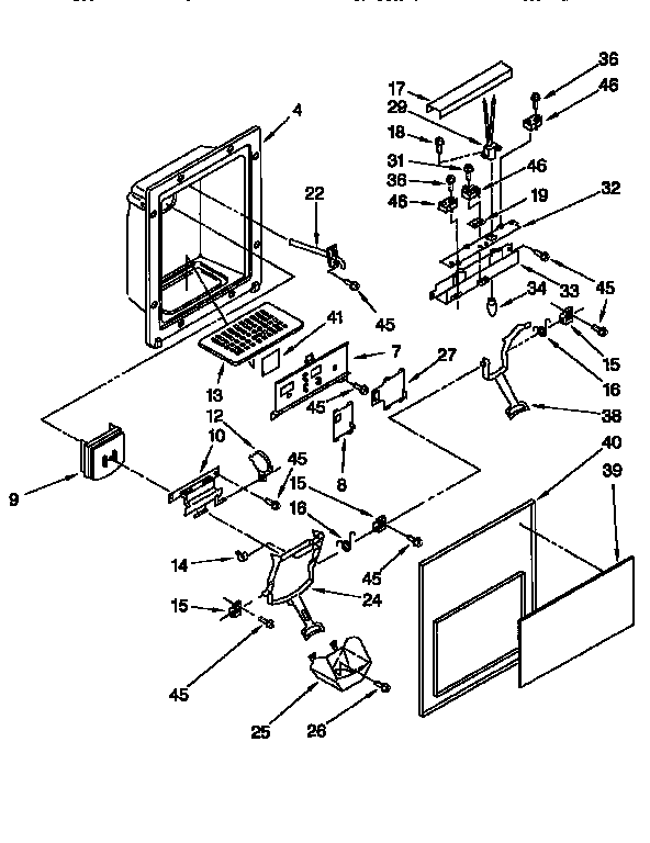 Dispenser front