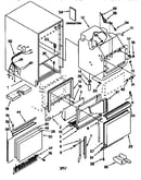 Cabinet liner and door