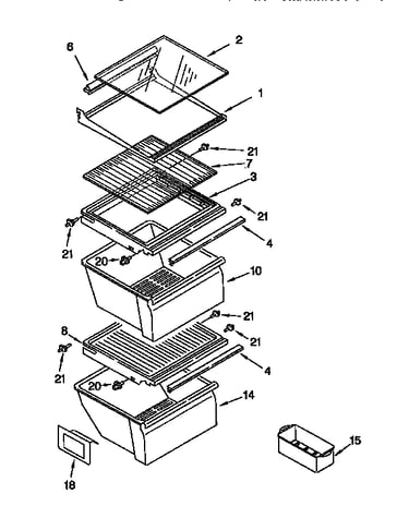 Refrigerator shelf