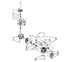 Kenmore 11026712691 motor and pump diagram