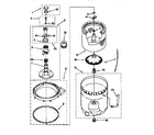 Kenmore 11026801691 agitator, basket and tub diagram