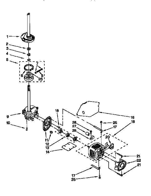Motor and pump