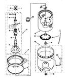 Agitator, basket and tub