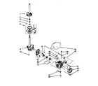 Kenmore 11026901691 motor and pump diagram
