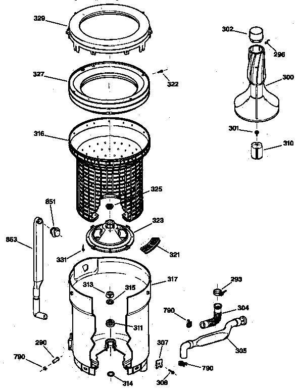 Tub and basket