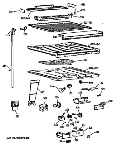 Comparment separator/divider block