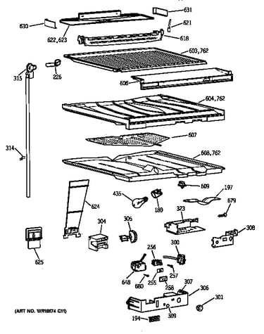 Comparment separator/divider block