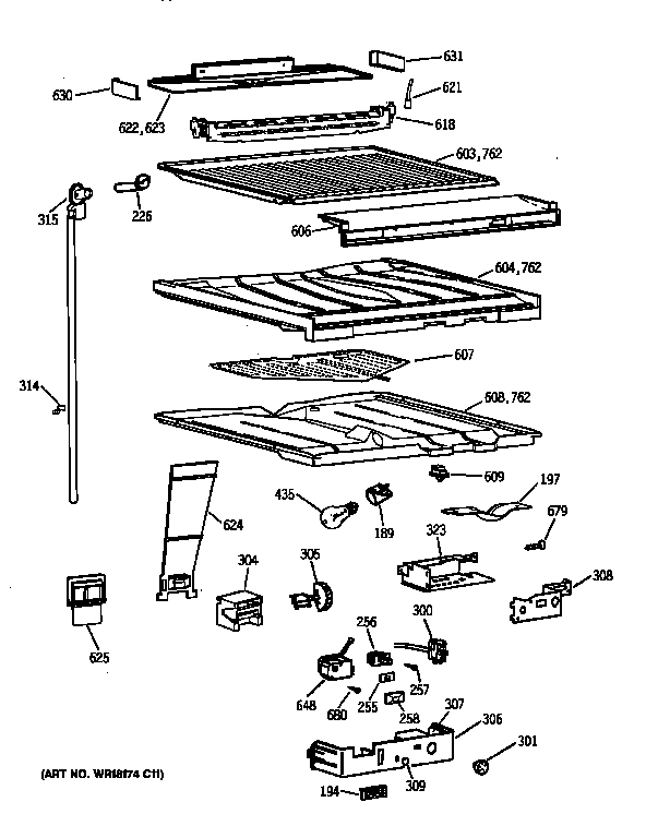 Comparment separator/divider block
