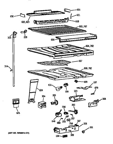Comparment separator/divider block