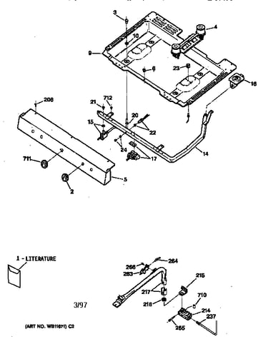 Burner section