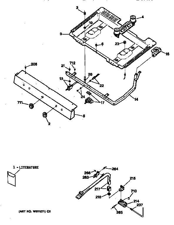 Burner section